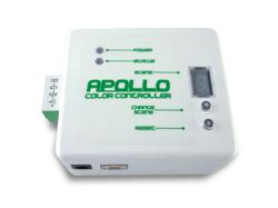 The Apollo LED DMX Color Controller is compact in size and portable.